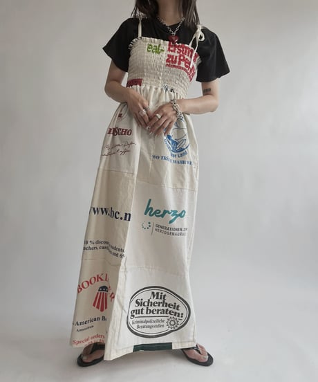 【RE;CIRCLE】 RE Eco-Friendly Bag Camisole One-piece / 220804-028