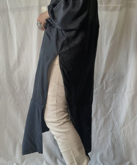 【RE;CIRCLE】 RE Silk Open Collar One-piece/210613-004