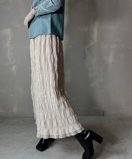 【USED】  Cotton Long Skirt/220220-015