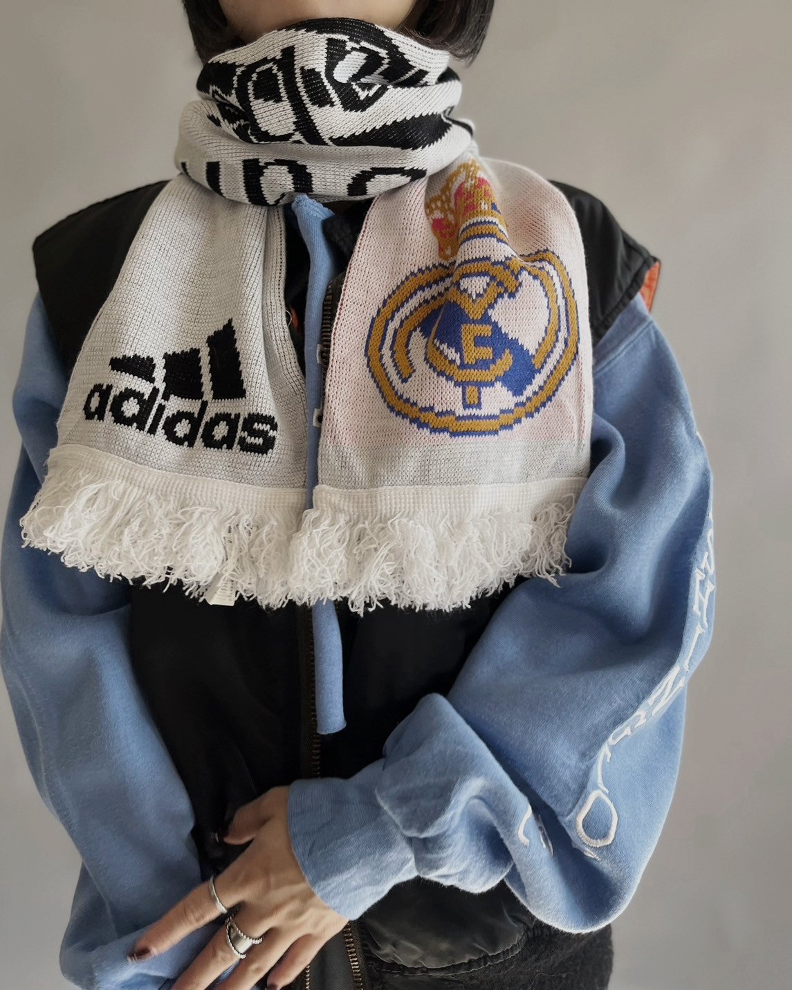 USED】 Knit Soccer Muffler REAL MADRID/ 240108-