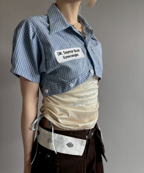 【Chinatsu Aoyama】 RE Makers Shirt Stripe/ 260702-029