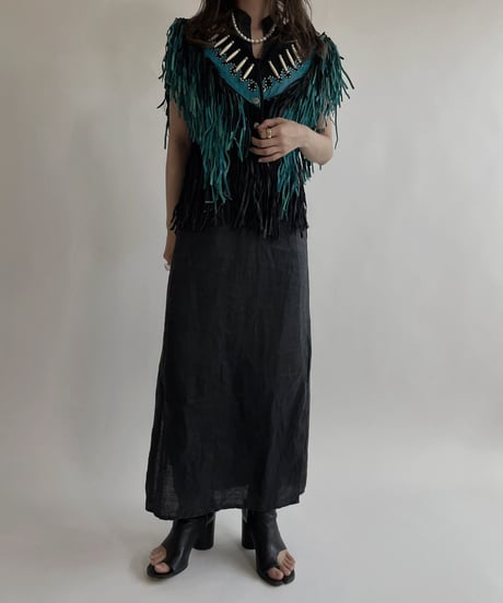 【USED】 Fringe Vest / 220430-025