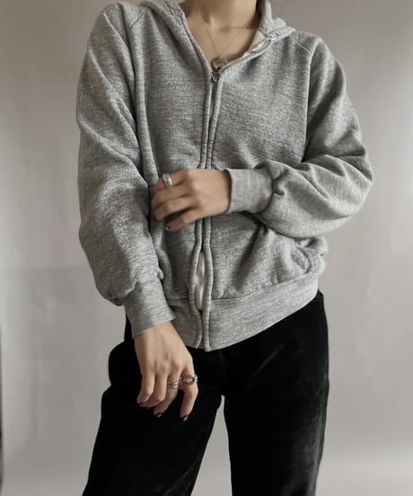 【USED】 Zipup Hoodie Light Gray / 221210-011