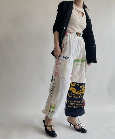 【RE;CIRCLE】 RE Eco-Friendly Bag Draw Cord Pants / 220825-024