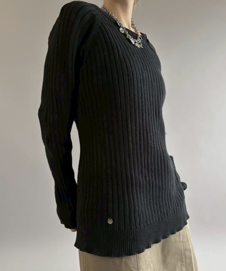 【USED】 Lauren Ralph Lauren Zip Design Knit Top / 260221-020