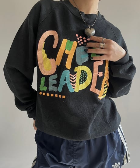 【USED】 Made in USA 90’s Jerzees Cheer Leader Sweat Top /250111-002