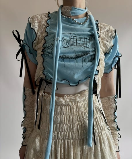 【RE;CIRCLE】 RE Mellow Top + Arm + Tie  / 250710-016