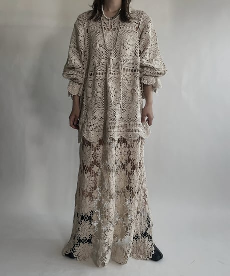 【RE;CIRCLE】 RE Crochet Lace One-piece / 220623-002