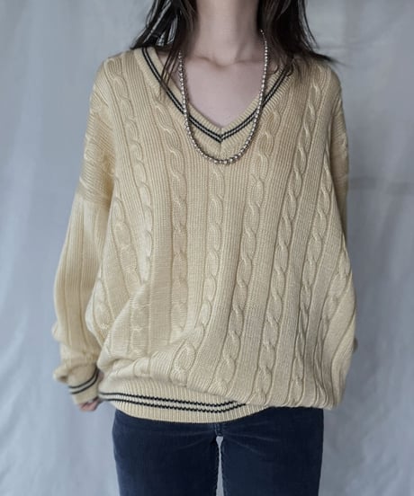 【USED】 Acrylic L/S Knit/ 220120-039