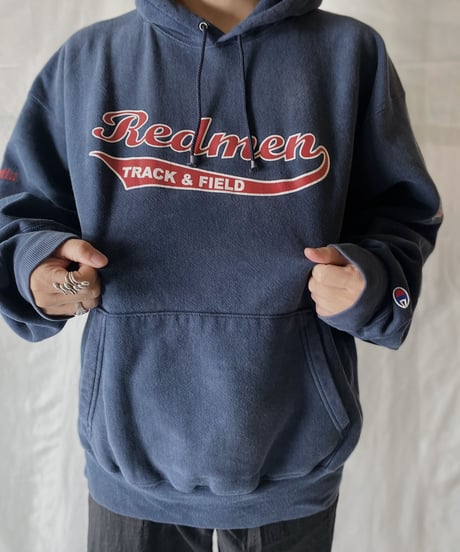 【USED】  Champion Reverse Weave Hoodie Redman/210902-036