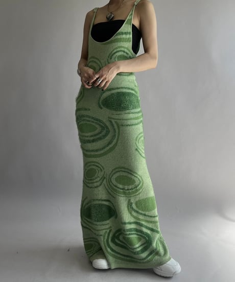 【USED】 House of Sunny Patterned  Camisole Long One-Piece/241019-005