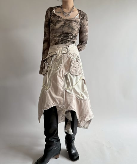 【USED】 Gimmick Design Hand Made Skirt  /250412-024