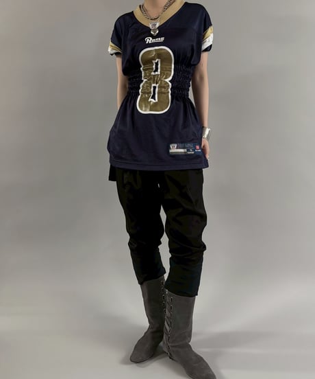 【RE;CIRCLE】 Shirring Football Shirt  /  250904-002