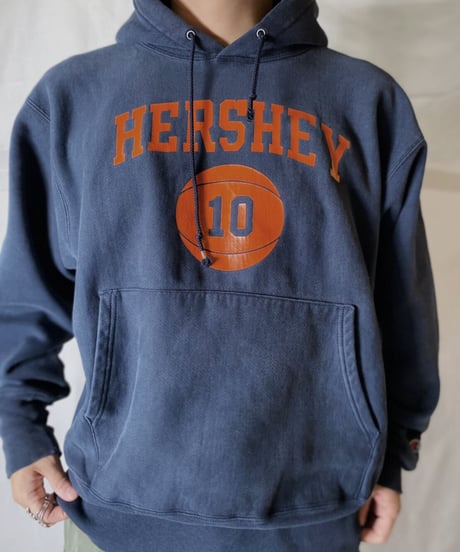 【USED】  Champion Reverse Weave Hoodie HERSHEY/210902-050