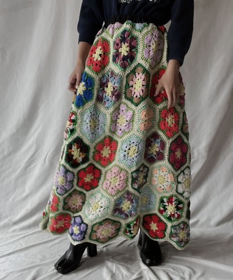 【RE;CIRCLE】 RE Granny Long Skirt⑧/211110-015