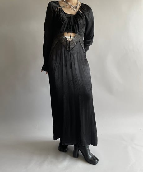 【USED】 Patterned L/S Long One-Piece /240914-034