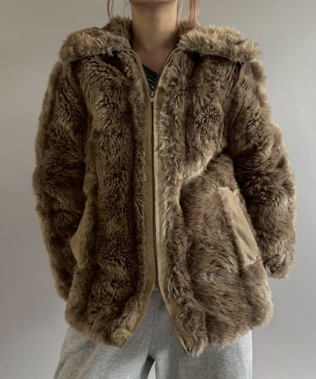 【USED】 Fake Fur Down Jacket / 260104-008