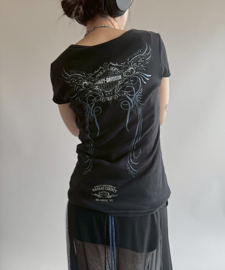 【USED】 Made in USA Harley Davidson T-Shirt  / 250705-002