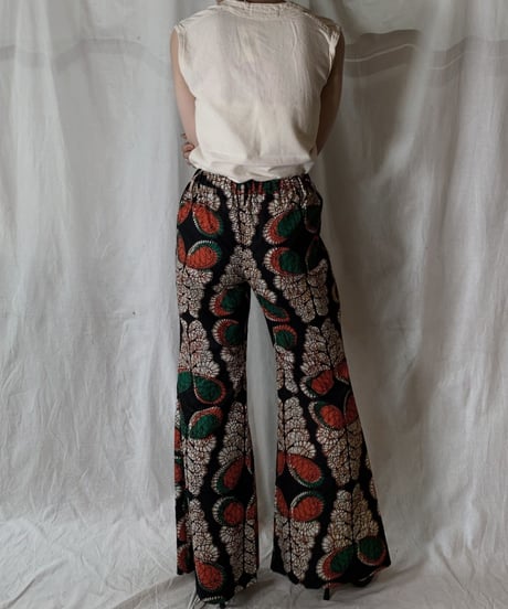 【RE;CIRCLE】 RE African Batik Flare Pants③/210428-014