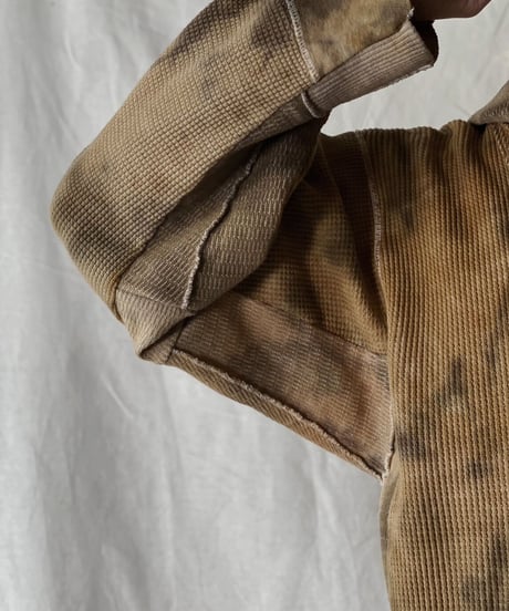 【RE;CIRCLE】Remake Tie Dye Dyeing Thermal   Mexican Parker /210226-004