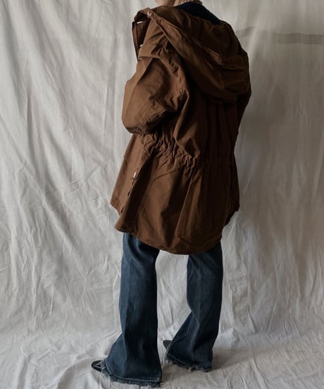 【USED】 Dyed Brown Swedish Snow Hoodie /210310-014