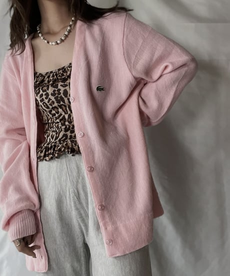 【USED】   LACOSTE Knit Cardigan③/210930-023