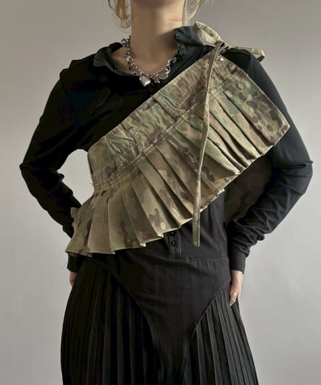 【RE;CIRCLE】 RE  Military Camouflage Wrap Skirt / 260226-002