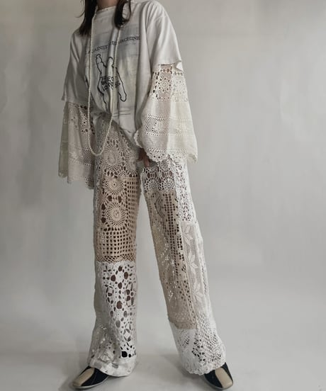 【RE;CIRCLE】 RE Crochet Lace Top / 220623-008