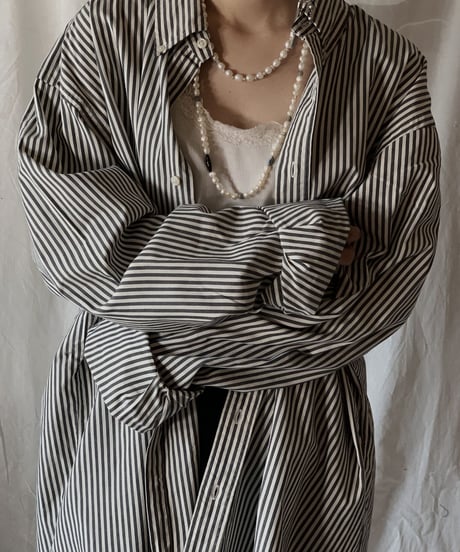 【USED】 Ralph Lauren Stripe Shirt/210414-009