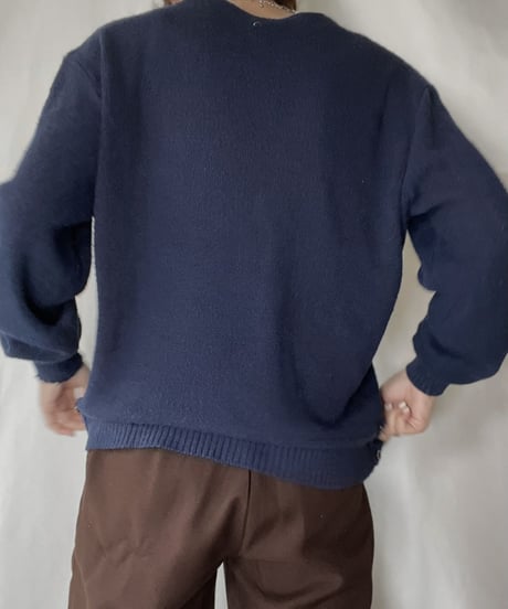 【USED】   LACOSTE Knit Cardigan①/211126-001