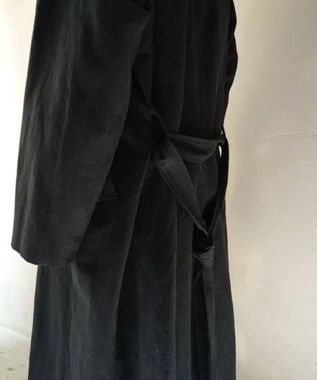 【RE;CIRCLE】 RE 1950s Flench Linen Coat  BLACK / 221031-006