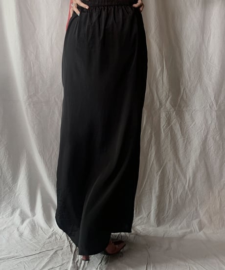 【USED】 Poly Long Skirt/ 210630-022