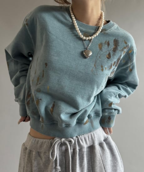 【USED】 Paint Short Sweat / 250925-008