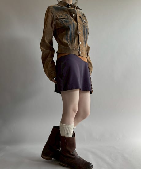 【USED】 Nike Cutting Design Mini Skirt/260314-021