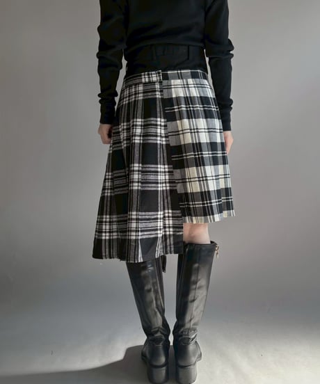 【RE;CIRCLE】 RE Kilt Long Skirt / 251204-008