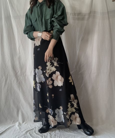 【UESD】 Flower Patterned S/S Dress/210613-003