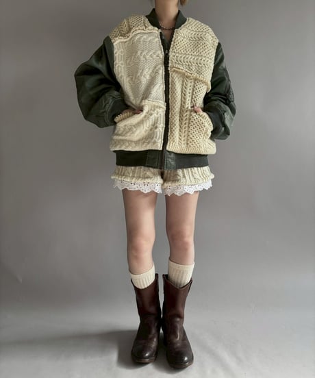 【RE;CIRCLE】 RE MA1 × Alan Knit Jacket / 251225-002