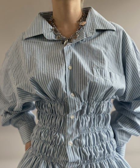 【RE;CIRCLE】 RE Shirring Shirt / 260504-004