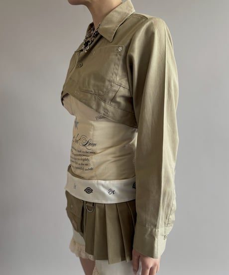 【Chinatsu Aoyama】 RE Makers Shirt Khaki / 260702-027