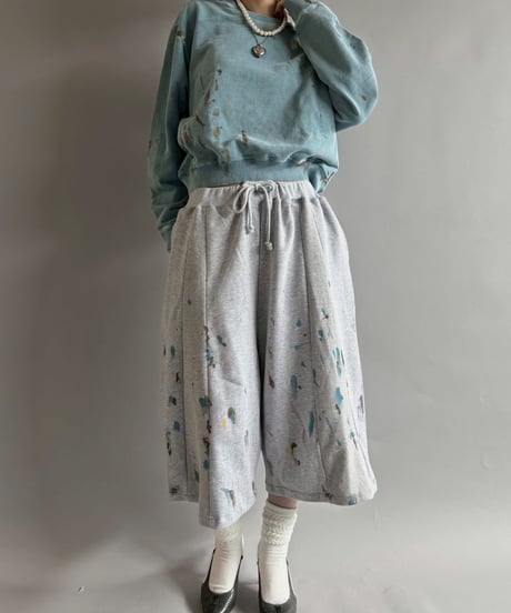 【USED】 Paint Short Sweat / 250925-008