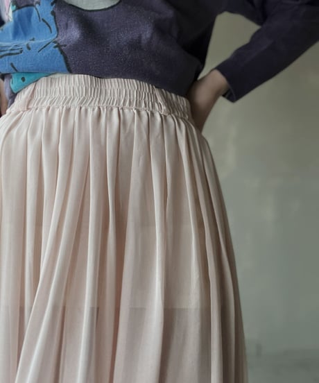 【USED】Poly Long Skirt/ 220312-012