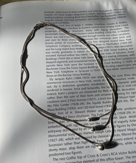 【USED】 Three-strand Necklace / 221217-030