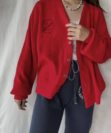 【USED】   THE FOX Acrylic Knit Cardigan/210930-021
