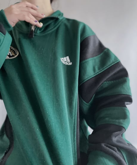 【USED】  Adidas Jersey  Half Zip Top/ 230415-020