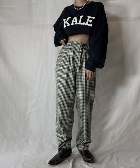 【USED】 Plaid Pants/211014-052