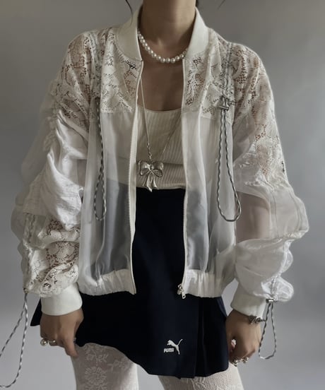 【RE;CIRCLE】 RE White Patch Blouson / 240509-004