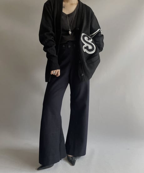【USED】 Lettered Cardigan / 231028-012