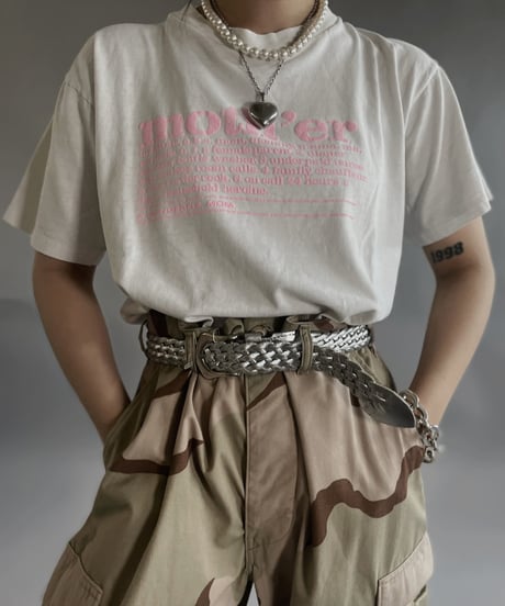 【USED 】 90's ONEITA Moth'er T-Shirt /240505-005