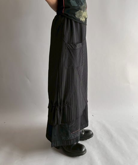 【USED】 Stripe Design Skirt /251014-014