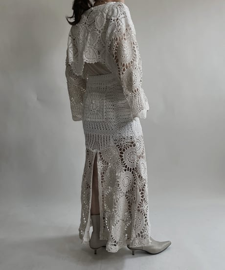 【RE;CIRCLE】 RE Crochet Lace Mermaid Skirt / 220427-018